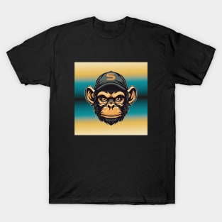 Chimpanzee monkey with a cap T-Shirt